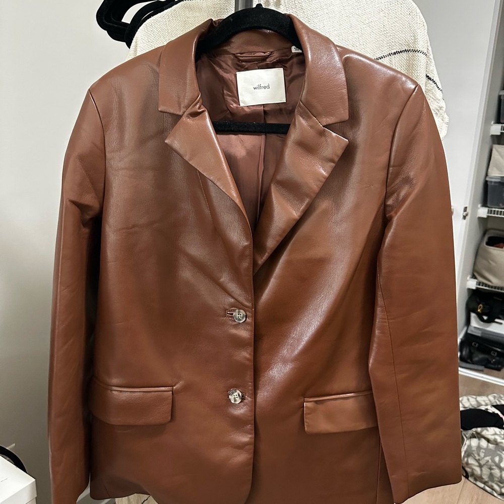 Wilfred Vegan Leather Blazer